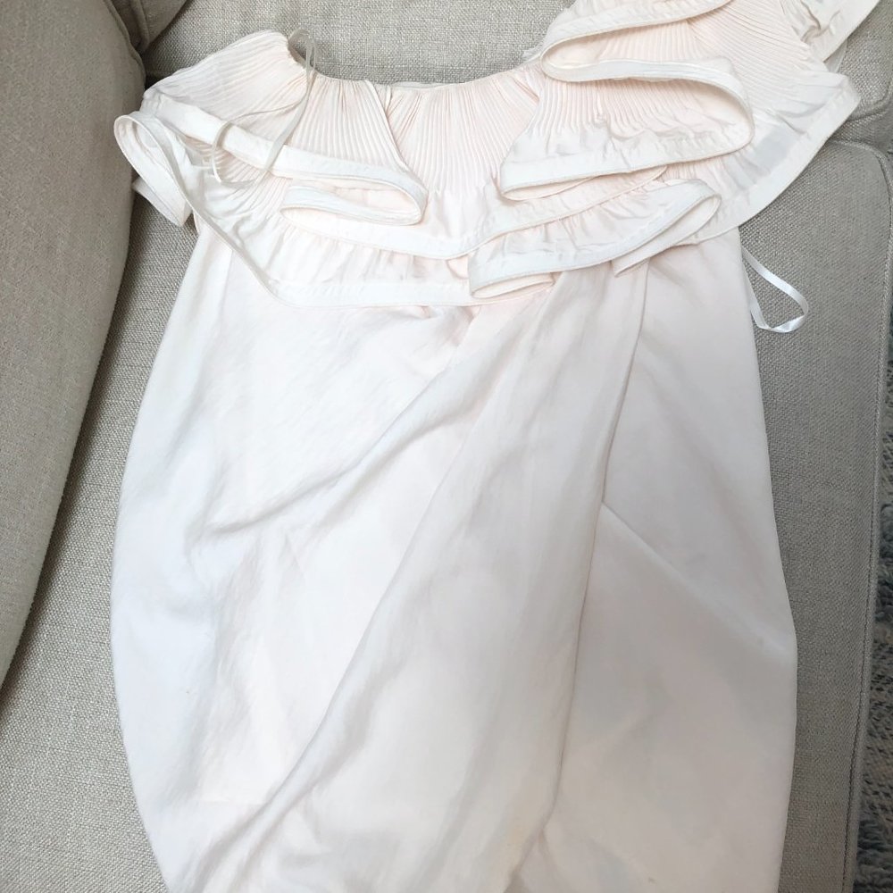 BCBG MAXAZRIA Ruffle Single Shoulder Evening Dress - Picture 3 of 5